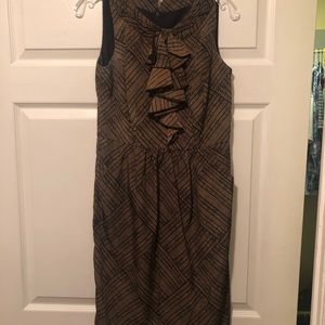 Nine West Sheath dress, ruffle front detail